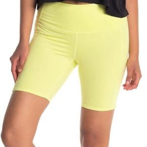 Neon volt biker shorts